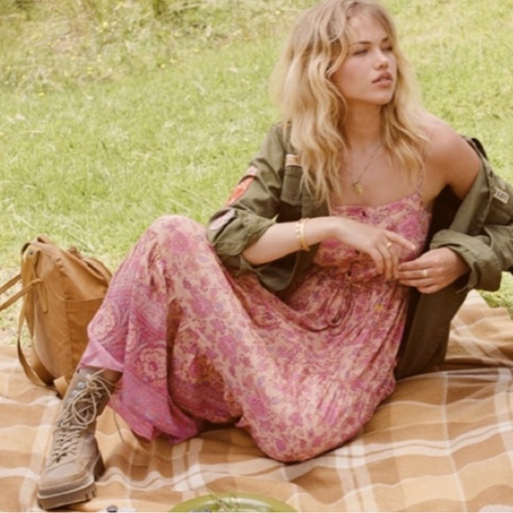 SPELL FOLK SONG STRAPPY DRESS Size S EUC - Picture 2 of 4